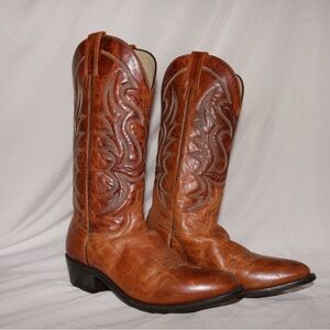 Durango Tan Leather Western Cowboy Boots